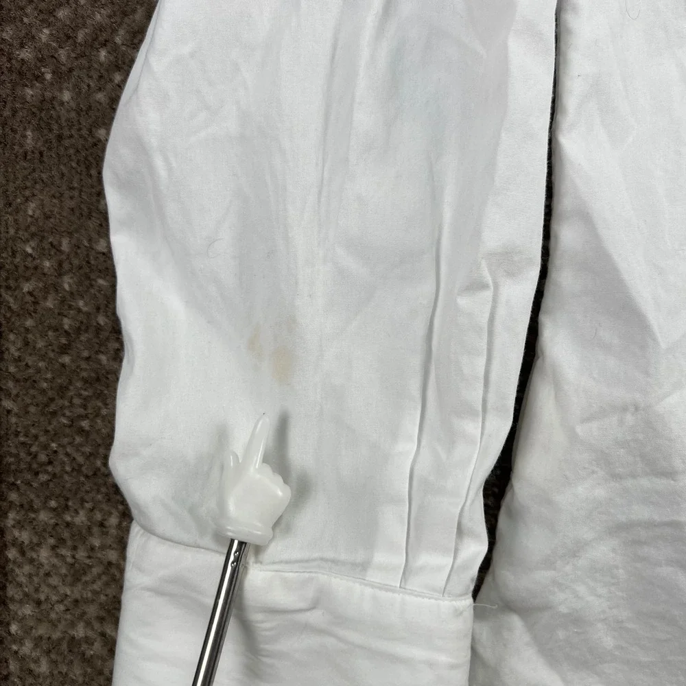 Suitsupply‎ Mens White Egyptian Cotton Slim Fit Tuxedo Dress Shirt 16.5 42
